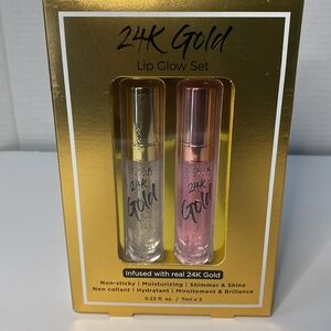 24K Gold Lip Gloss Glow Set – Hydrating, Shimmer & Shine